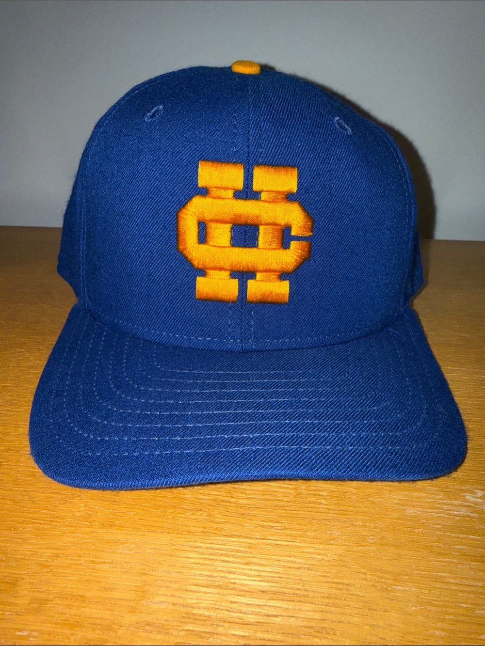 Henry Clay New Era Blue Baseball Hat with Gold Embroidered Logo
